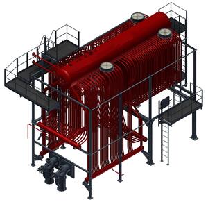 Котел ДКВр-2,5-13ГМ Котел ДКВр-2,5-13ГМ – двухбарабанный, вертикально-водотрубный котел, реконструированный, производительностью 2,5 тонны пара в час. Котел предназначен для выработки насыщенного пара посредством сжигания газа или жидкого топлива для технологических нужд промышленных предприятий, в системы отопления, вентиляции и горячего водоснабжения.
